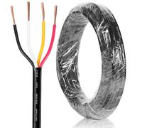 SPARKMOTO Cavo 4 Poli rimorchio 5M, Cavo luci rimorchio 4 conduttori, 80V 48V 24V 12V Cavo 4 Poli per rimorchio,Cavo per Veicolo 4 x 0,75 mm²