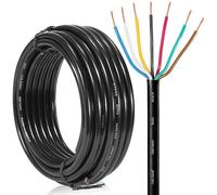 SPARKMOTO Cavo 7 Poli rimorchio 5M, Cavo luci rimorchio 7 conduttori, 80V 48V 24V 12V Cavo 7 Poli per rimorchio,Cavo per Veicolo 7 x 0,5 mm²