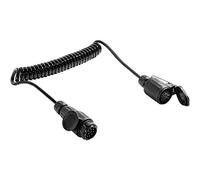 SPARKMOTO Cavo di Prolunga per Rimorchio 13-13 Poli 8 Fili,2,8 m di Lunghezza di Lavoro (Lunghezza Netta 3,2 m),Cavo Adattatore a Spirale rimorchio con Spina 13 Poli e Presa 13 Poli rimorchio