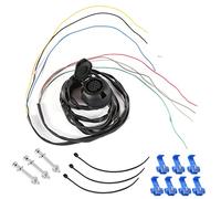 SPARKMOTO Presa 13 Poli Rimorchio Precablata con 2 Metri Cavo E Guarnizione Impermeabile,Set di Fascio Presa di Rimorchio con Cavi Traino,12V Presa Rimorchio 13 Poli Precablata con Cavo 2 Metro(B)