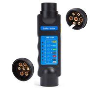 SPARKMOTO Tester Luci Rimorchio 7 Poli, 12V Diagnostica Circuito di Cablaggio per Auto RV Caravan, Presa E Spina