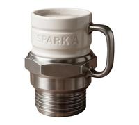 SparkPlug | Design con di accensione del motore con manico termoisolato | Creatives Automotive da caffè per gli amanti delle auto, meccanici, uomini, marito, papà, colleghi