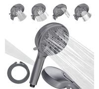 SparkPod 5`` 9 Spray Setting Shower Head Charcoal Grey NUOVO