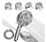 SparkPod 5`` 9 Spray Setting Shower Head with On/Off Chrome NUOVO