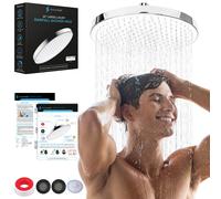 Sparkpod Greno con doccia a pioggia grande da 10 pollici - soffione con pioggia con alta pressione delicata - look di lusso moderno - articolazione a