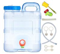Sparkstarses Tanica per Acqua con Rubinetti, 15L Tanica Acqua in Plastica, Tanica per Acqua da Campeggio, Serbatoio Acqua Campeggio per Cucina, Camper, furgoni, Camion, Campeggio, Scuola, Ospedale