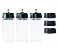 SPARMAX Set di 3 vasetti per aerografo SP-540, plastica, 20 ml