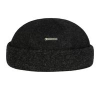 Stetson Sparr mélange Berretto da Portuale - Berretto Invernale da Uomo - con Fodera in Pile - Berretto in Lana con Cachemire - Autunno/Inverno Antracite L (58-59 cm)