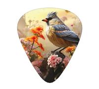 Sparrow Birds Sing Guitar Plettrs, 12 plettri leggeri per chitarra, spessore 0,46 mm/0,71 mm/0,96 mm, per chitarra acustica, chitarra elettrica, ukulele, basso