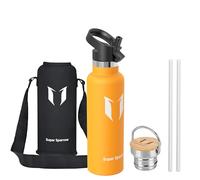 Sparrow Borraccia Termica 620ml -Borracce Acciaio Inox -Bottiglia Cannuccia