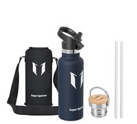 Super Sparrow - Borraccia coibentata acciaio inox doppia parete, priva di BPA/BPS/ftalati - 500 ml