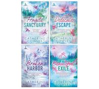 Sparrow Falls Series by Catherine Cowles 4 Books Collection Set (Fragile Sanctuary, Delicate Escape, Broken Harbor & Beautiful Exile)
