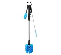 Sparrow Spazzola per Bottiglie, Spazzole Pulizia Borracce con Manico Lungo | 3-in-1 Brush Set Spazzole per Pulire Bottiglie d'Acqua, Spazzole per Bottiglie Collo Lungo e Stretto, Biberon, Bicchieri