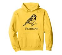 Sparrow Vintage Bird Common Songster Wildlife Study Notes Felpa con Cappuccio