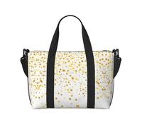 Sparsed Dreamy Stars and Spots - Borsa da viaggio con stampa di stelle e pois, borsa a tracolla per weekend e viaggi d'affari, leggera