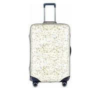 Sparsed Dreamy Stars And Spots - Custodia protettiva per bagagli da viaggio, flessibile, resistente ai graffi, varie dimensioni, bianco, L