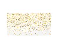 Sparsed Dreamy Stars and Spots - Sfondo natalizio con occhielli agli angoli, vivace cartello da appendere per feste notturne