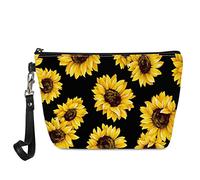 spArt - Necessaire da donna con motivo a girasoli, porta cosmetici e altri oggetti, ideale come regalo di compleanno