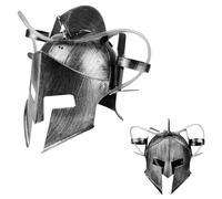 Sparta - Casco da birra Cappello da birra Cola Soda Cap con tubo e porta bevande,per feste, divertimento a mani libere,cinghie regolabili,ideale per gli amanti della birra,design unico(argento)