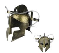 Sparta - Casco da birra Cappello da birra Cola Soda Cap con tubo e porta bevande,per feste, divertimento a mani libere, cinghie regolabili,ideale per gli amanti della birra, design unico(oro)