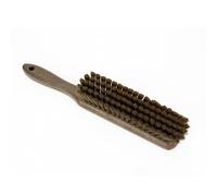 SPARTA Handheld Soft Counter Brush 8 Inch Bristle Span, Multi-Use Dust Brush with 5 Inch Handle for Tables, Countertops, and Delicate Surfaces, Polyester, Brown