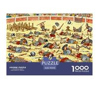 Spartaco Gladiatore Puzzle in Legno Impermeabile DIY Puzzles Da 1000 Pezzi Per Adulti Sfidanti E Rompicapo Per Decorazioni Domestiche