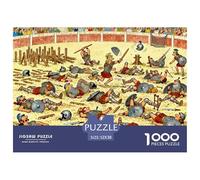 Spartaco Gladiatore Puzzle in Legno Impermeabile DIY Puzzles Da 1000 Pezzi Regali Per Adulti Colorati Per Decorazioni Domestiche