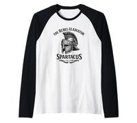 Spartacus Il Gladiatore Ribelle Elmo Romano Maglia con Maniche Raglan