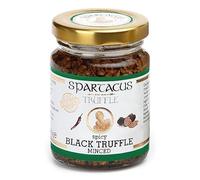 Spartacus tritato nero Tartufo leggermente piccante | Regalati l'eccellenza culinaria | Tartufi neri pregiati per buongustai (90g)