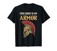 Spartan Greek Warrior Design Antico Casco Grafica Maglietta