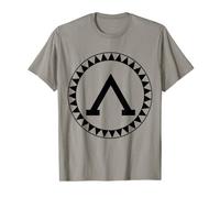 Spartan Shield T-Shirt Sparta Ilias Antica Grecia Tee Maglietta