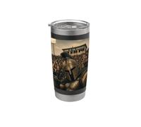 Spartan Student Funny Selfie Vintage Game Day Cool Mascotte Bicchiere termico in acciaio inox doppia parete