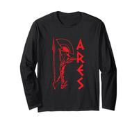 Spartan Warrior Ares Dio dell'Olimpo Mitologia Greca Vintage Maglia a Manica