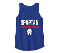 Spartan What Is Your Profession Gym Proud Spartan, Regalo per tè Canotta, Donna, Blu Reale, S