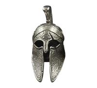 spartann - Portachiavi con casco Warriorr - Portachiavi in paracord per casco, in anticato, ciondolo a forma di casco anticato, ornamenti lavorati a mano, per braccialetti con