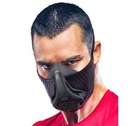 Sparthos - Maschera da allenamento ad alta quota, per palestra, corsa, ciclismo, elevazione, cardio e fitness, resistenza iposica o2 2 3, per esercizi di respirazione polmonare [nero + custodia]