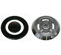 SPARTIFIAMMA + BRUCIATORE ADATTI LOFRA CORONA SMALTATI NERI PER CUCINA GAS