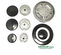 SPARTIFIAMMA CUCINA ARISTON KIT 4 BRUCIATORI PIATTELLI 3 FUOCHI + TRIPLA CORONA