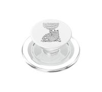 Spartiti Amante Gatto Doodle Musicista Note Altalena Gatti PopSockets PopGrip per MagSafe