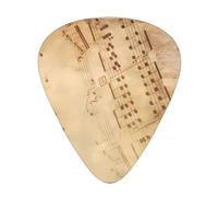 Spartiti in Cinque Linee Plettri per Chitarra 12 Pezzi Per Ukulele Basso Strumento Accessori