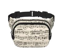 Spartiti musicali, Marsupio quadrato a doppio strato, borsa da viaggio, marsupio casual