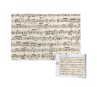 Spartiti musicali,Puzzle in legno da 1000 pezzi per famiglie, puzzle per adulti e adolescenti