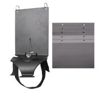 Spartiti per flauto lira con cinghia montaggio sul braccio e display a cinque pannelli in ABS per la pratica quotidiana e le lezioni Pannello spartiti per flauto Cinghia per l ' avambraccio