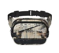 Spartiti Stampa Allenamento Accessorio Quadrato Doppio Strato Marsupio Trendy Viaggio per Uomo e Donna