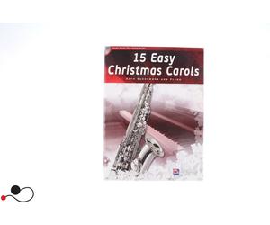 SPARTITO ANGLO MUSIC SASSOFONO SPARKE 15 EASY CHRISTMAS CAROLS ALTO SAX