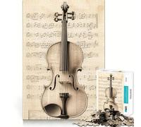Spartito musicale per violino,poster per adolescenti,puzzle da 1000 pezzi,gioco di memoria,incastro perfetto,nessun pezzo che si stacca,gioco per allenare la mente,ideale da portare in viaggio,regalo