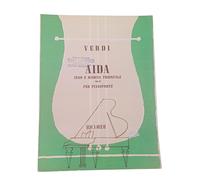 Spartito Pianoforte Verdi Aida Inno e Marcia Trionfale Ricordi Ristampa 1984