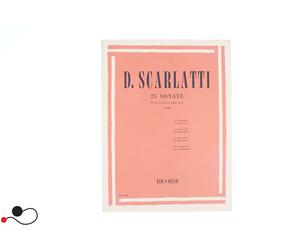 SPARTITO RICORDI SCARLATTI 25 SONATE PER CLAVICEMBALO
