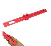 Sparto, righello di precisione 300mm, strumento di ritaglio in metallo per la lavorazione del legno, strumenti Woodpeckers da 45 e 90 gradi, rosso