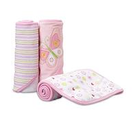 SpaSilk Confezione da 3 Set di asciugamano con cappuccio in spugna morbida, colore: rosa